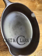 HTF Griswold No. 7 Cast Iron Skillet with Small Block Logo and Grooved Handle 701 SC24 Skillet