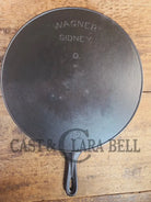HTF HUGE and Gorgeous! Early 1900’s Wagner ’Arc Straight’ logo #12 Cast Iron Skillet - Skillet