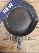 HTF HUGE and Gorgeous! Early 1900’s Wagner ’Arc Straight’ logo #12 Cast Iron Skillet - Skillet