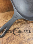 HTF Martin Stove & Range Co. #7 Cast Iron Skillet with ’Hamburger’ Logo. Versatile and elegant Skillet