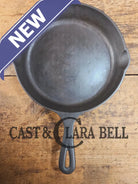 HTF Martin Stove & Range Co. #7 Cast Iron Skillet with ’Hamburger’ Logo. Versatile and elegant Skillet