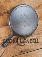 HTF Martin Stove & Range Co. #7 Cast Iron Skillet with ’Hamburger’ Logo. Versatile and elegant Skillet