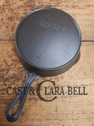 HTF! Wapak #4 Straight tapered logo beautiful skillet! Restored Seasoned and Ready to Use! Skillet