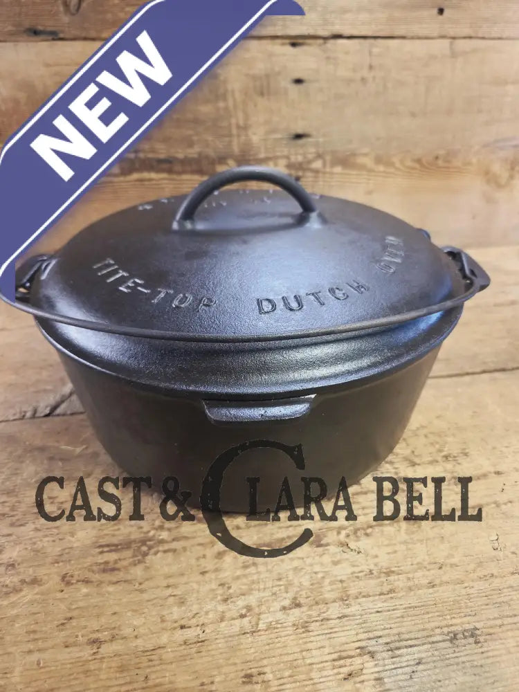 HUGE!! 1910’s Griswold Size #10 (835) Dutch Oven with Large Block Logo and (2553 A) Lid. One of the BIGGEST you can