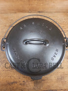 HUGE!! 1910’s Griswold Size #10 (835) Dutch Oven with Large Block Logo and (2553) Lid. One of the BIGGEST you can buy!