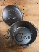 HUGE!! 1910’s Griswold Size #10 (835) Dutch Oven with Large Block Logo and (2553) Lid. One of the BIGGEST you can buy!