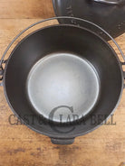 HUGE!! 1910’s Griswold Size #10 (835) Dutch Oven with Large Block Logo and (2553) Lid. One of the BIGGEST you can buy!