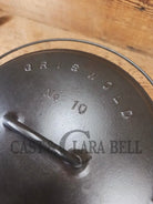 HUGE!! 1910’s Griswold Size #10 (835) Dutch Oven with Large Block Logo and (2553) Lid. One of the BIGGEST you can buy!