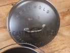 HUGE!! 1910’s Griswold Size #10 (835) Dutch Oven with Large Block Logo and (2553) Lid. One of the BIGGEST you can buy!