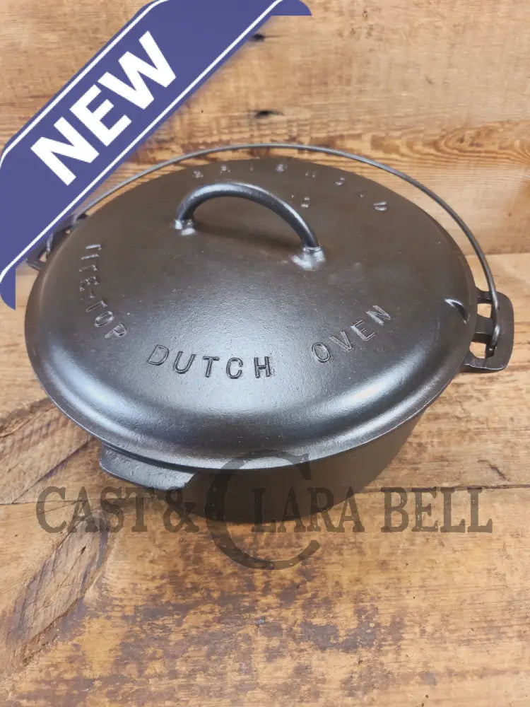 HUGE!! 1910’s Griswold Size #10 (835) Dutch Oven with Large Block Logo and (2553) Lid. One of the BIGGEST you can buy!