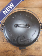 HUGE!! 1910’s Griswold Size #10 (835) Dutch Oven with Large Block Logo and (2553) Lid. One of the BIGGEST you can buy!