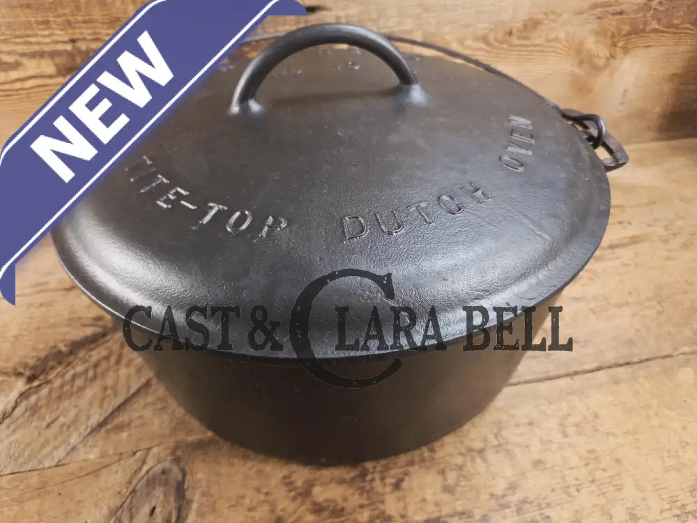 HUGE!! 1910’s VERY early Griswold Size #10 Erie logo Dutch Oven w/ Large Block Logo & (2553 A) Lid. One of the BIGGEST