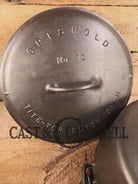 HUGE!! 1910’s VERY early Griswold Size #10 Erie logo Dutch Oven w/ Large Block Logo & (2553 A) Lid. One of the BIGGEST