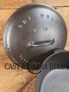 HUGE!! 1920’s Griswold Size #10 (835 A) Dutch Oven with Large Block Logo and (2553 A) Lid. One of the BIGGEST you can