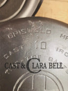 HUGE!! 1920’s Griswold Size #10 (835 A) Dutch Oven with Large Block Logo and (2553 A) Lid. One of the BIGGEST you can