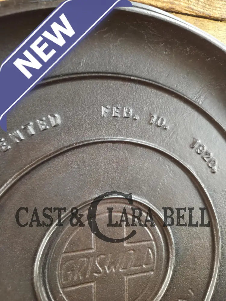 HUGE!! 1920’s Griswold Size #10 (835 A) Dutch Oven with Large Block Logo and (2553 A) Lid. One of the BIGGEST you can