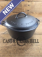 HUGE!! 1920’s Griswold Size #10 (835 A) Dutch Oven with Large Block Logo and (2553 A) Lid. One of the BIGGEST you can
