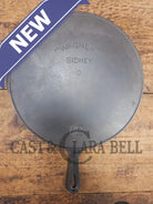 HUGE 1920’s Wagner Sidney O #12 ’Arc Straight’ Skillet with Heat Ring. Beautiful design superior performance. SC24