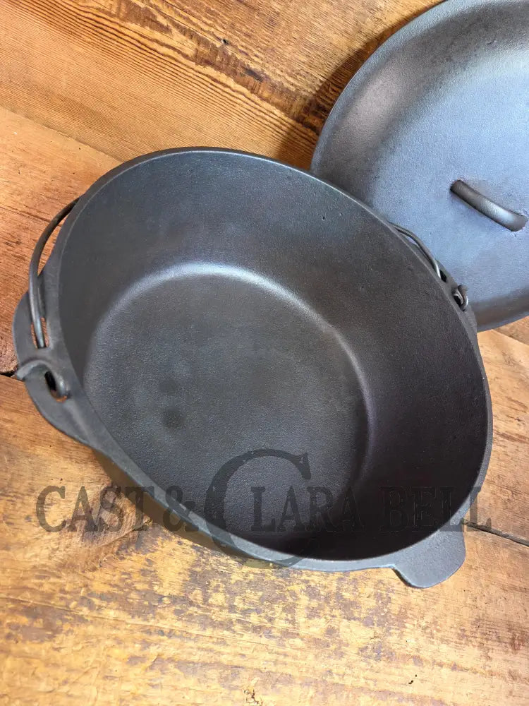 HUGE 1940’s Era Lodge Dutch Oven. Wonderful condition ready to use! - Dutch Ovens Trivets & Kettles