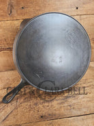 HUGE and hard to find 1910’s Early Favorite Piqua Ware #12 Cast Iron Skillet Smiley Logo great for gas or coil tops!