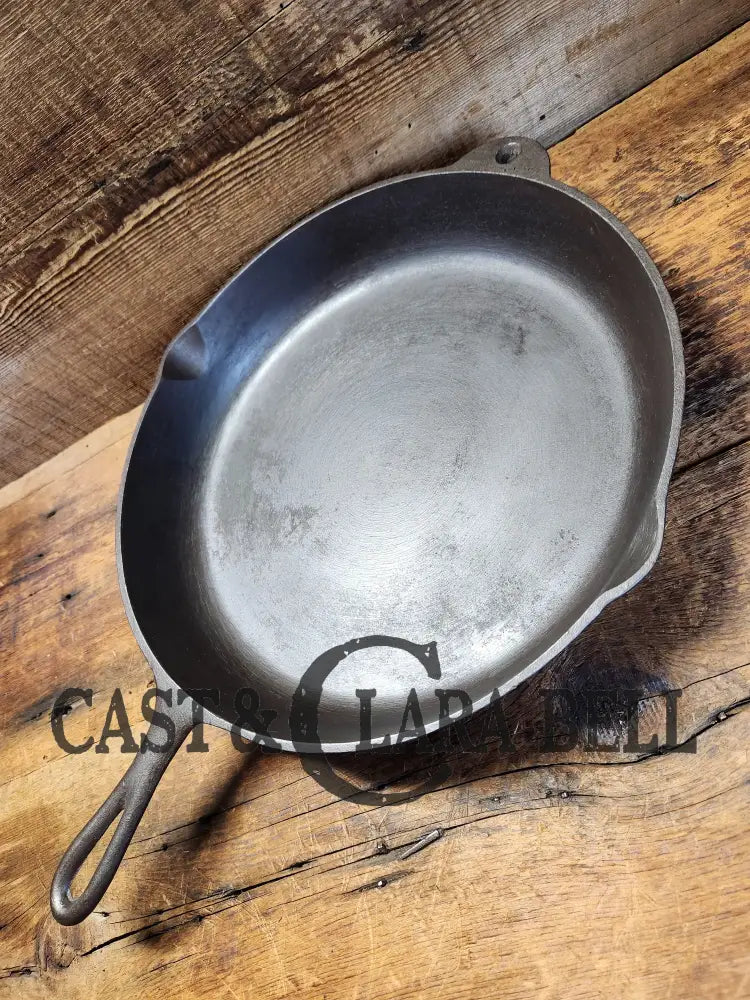 Huge And Rare! Early Bsr Red Mountain Series Birmingham Stove & Range #12 Cast Iron Skillet. Tough