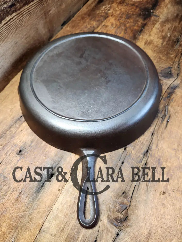 Huge And Rare! Early Bsr Red Mountain Series Birmingham Stove & Range #12 Cast Iron Skillet. Tough