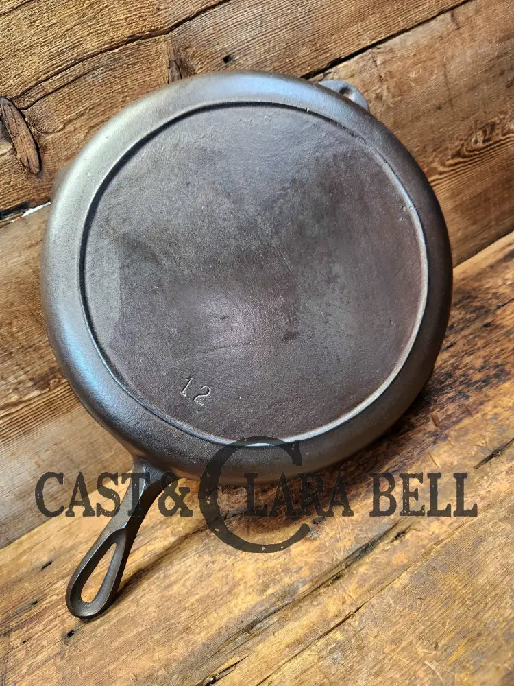 Huge And Rare! Early Bsr Red Mountain Series Birmingham Stove & Range #12 Cast Iron Skillet. Tough