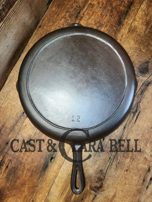 Huge And Rare! Early Bsr Red Mountain Series Birmingham Stove & Range #12 Cast Iron Skillet. Tough