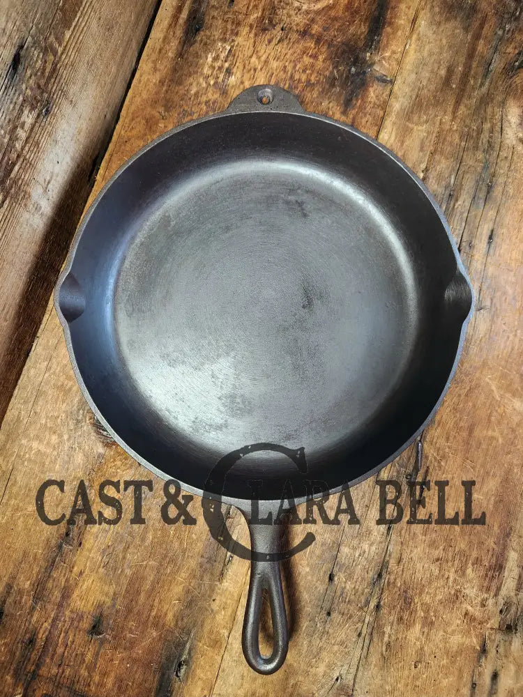 Huge And Rare! Early Bsr Red Mountain Series Birmingham Stove & Range #12 Cast Iron Skillet. Tough