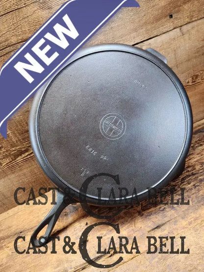 Huge Beautiful 1930’S Griswold No. 12 Skillet With Small Block Logo And Heat Ring 719 B. Perfect