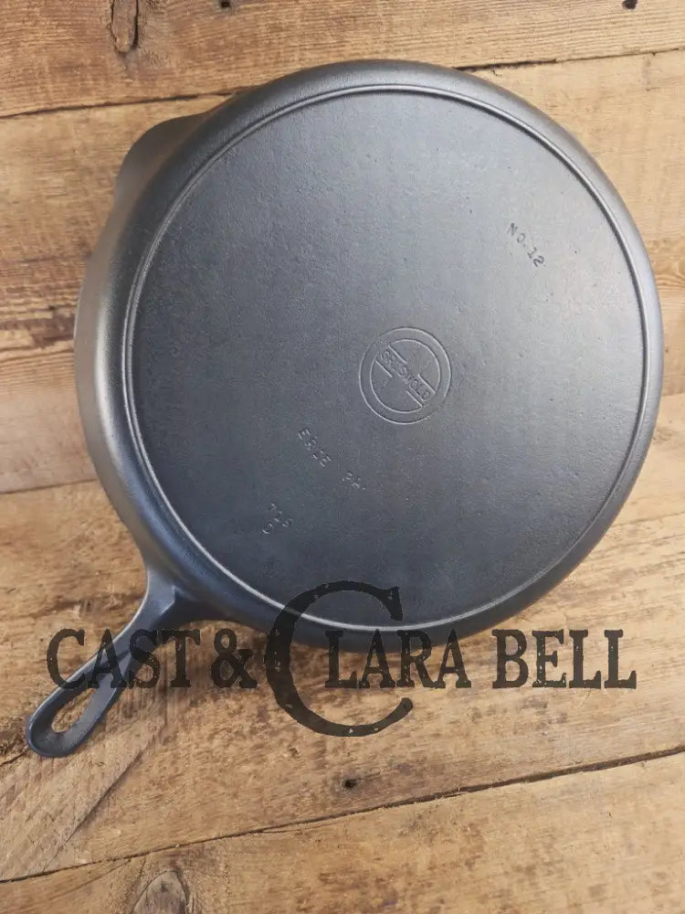 Huge beautiful 1930’s Griswold No. 12 Skillet with Small Block Logo and Heat Ring 719 D Skillet