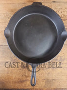 Huge beautiful 1930’s Griswold No. 12 Skillet with Small Block Logo and Heat Ring 719 D - Skillet