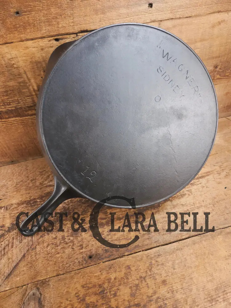HUGE Early 1900’s Wagner ’Arc Straight’ logo #12 Cast Iron Skillet. Great daily user! Skillet