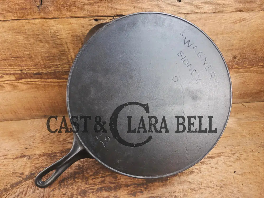 HUGE Early 1900’s Wagner ’Arc Straight’ logo #12 Cast Iron Skillet. Great daily user! Skillet