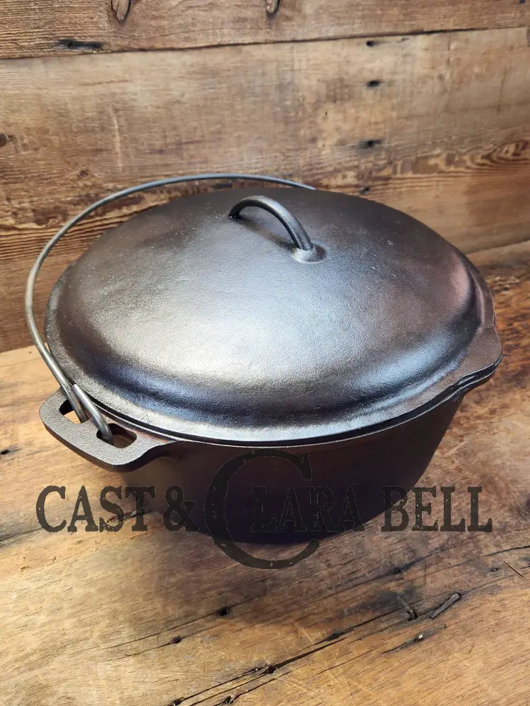 Huge! 1940’S Century Series Birmingham Stove & Range #10 Dutch Oven W/ Matching Lid! Tough To