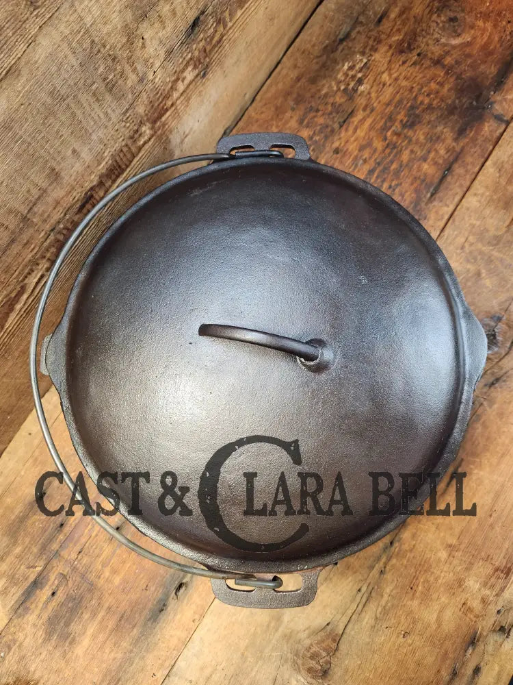 Huge! 1940’S Century Series Birmingham Stove & Range #10 Dutch Oven W/ Matching Lid! Tough To