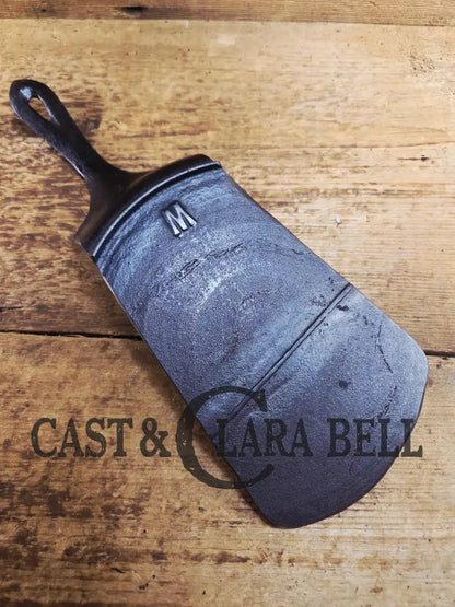 HUGE! Repurposed Late 1800’s! Fancy Handled #9 Cast Iron Skillet with Raised W and Gatemark. One of a kind! SC24