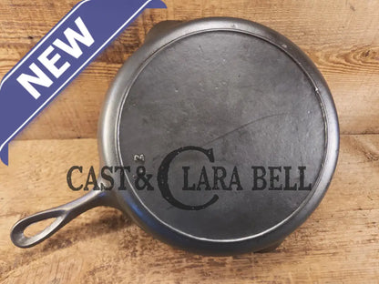 I love this skillet! Classic 1910’s Lodge Raised #7 Heat Ring Single Notch. Light sleek and ready to cook with! Skillet