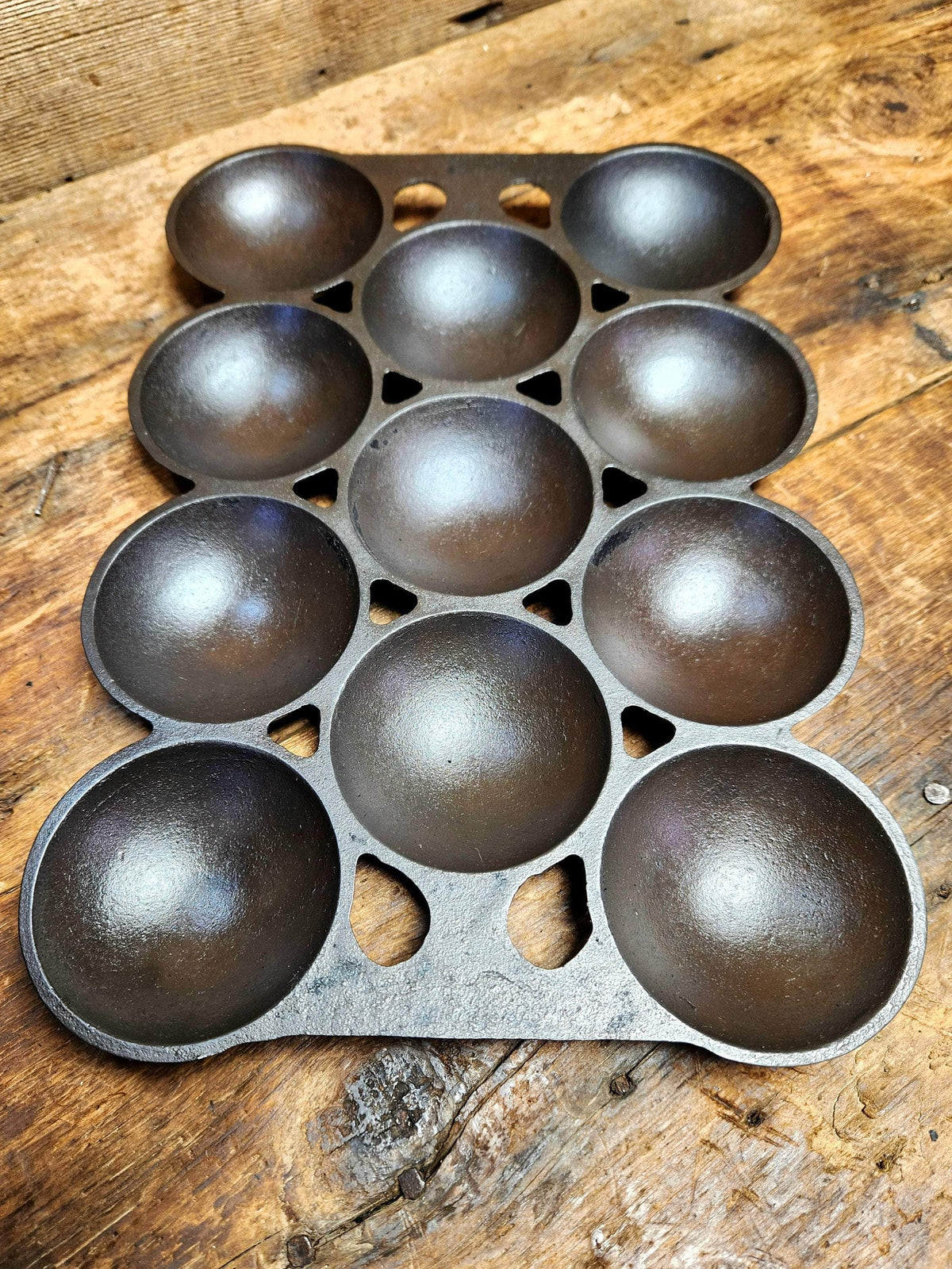 Rare Variation 3 1910S Griswold No. Gem Pan With Slant Block Logo 942 Bakeware
