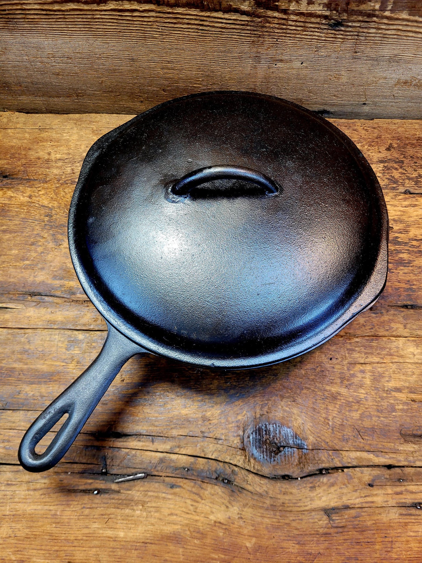 Awesome Combo!  Mid Century Birmingham Stove & Range Century Series No. 8 Skillet with Lid!