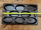 Wow! 1900’s Bridge Beach & Company #2 oval style gem pan. Priced to sell for small crack perfect for baking still after