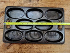 Gorgeous. 1900’s Bridge Beach & Company #2 oval style gem pan. perfect for oval shaped desserts biscuits and cornbread.