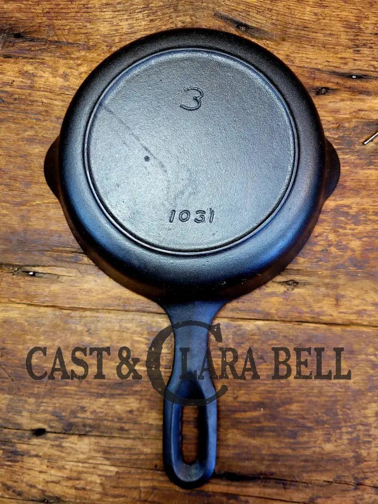 Griswold Iron Mountain #3 Cast Iron Egg Skillet with Heat Ring 1031 SC24