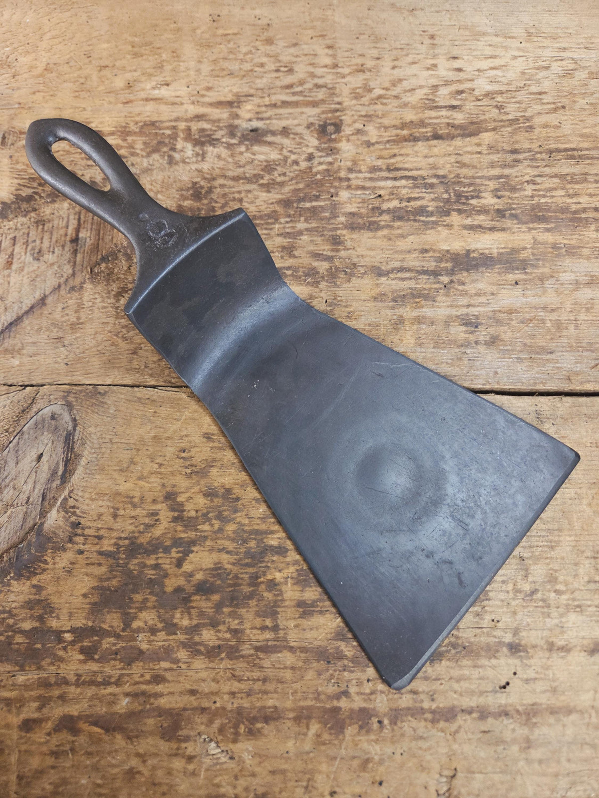 Custom made one of a kind Antique Cast Iron Spatula. Maker unknown but a wonderful gift for the griller in your life!
