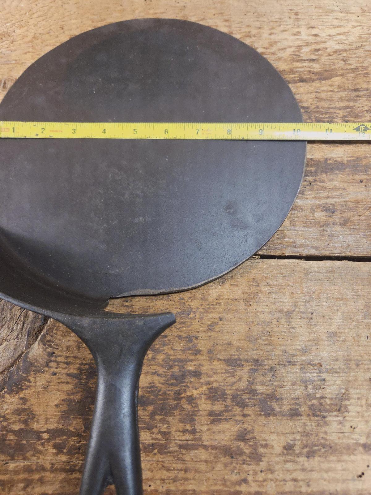 What a funky creation! Huge Repurposed Wagner #11 cast iron spatula. Possible pizza peel for your homemade pizzas!