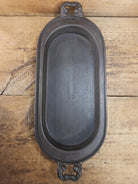 Very cool! Late 1800’s Antique Gate-marked #8 Cast Iron Griddle/Sad Iron Heater. Ornate fancy handles awesome for