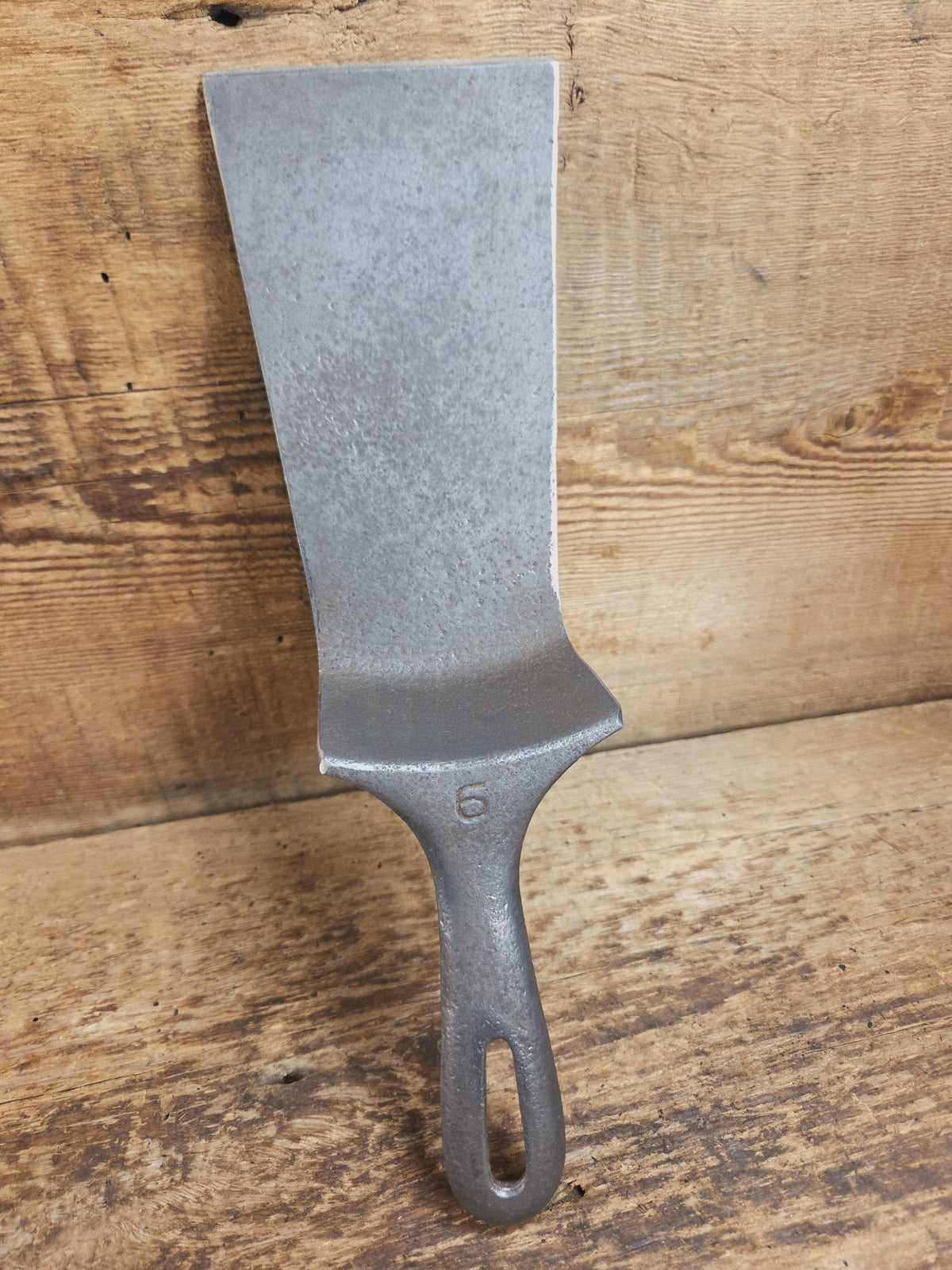 Custom made one of a kind #6 Cast Iron Spatula. Maker unknown but a wonderful gift for the griller in your life! SC24