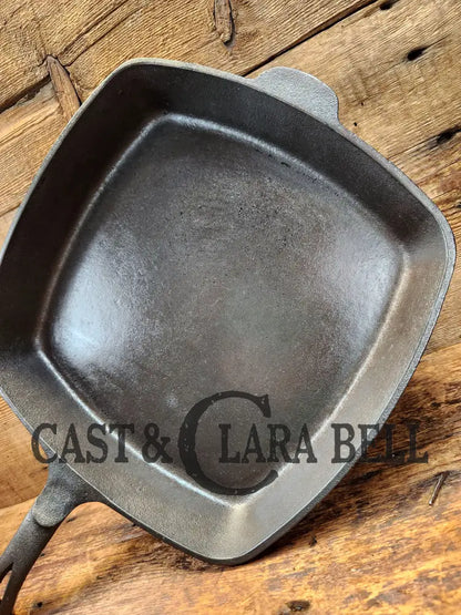 Large! 1930’S #9 Wagner Square Skillet 1219. Great Pan To Have In The Kitchen! Super Versatile