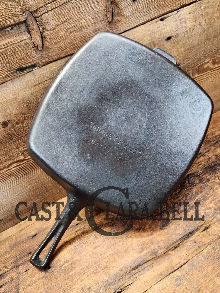 Large! 1930’S #9 Wagner Square Skillet 1219. Great Pan To Have In The Kitchen! Super Versatile