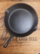 Larger Griswold #9 Cast Iron Skillet with Large Block Logo 710 F. Great protein or large saute skillet Skillet